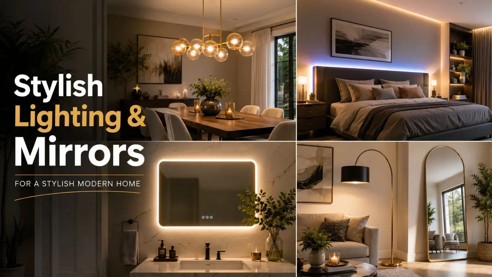 Best Stylish Lighting & Mirrors for a Modern Home