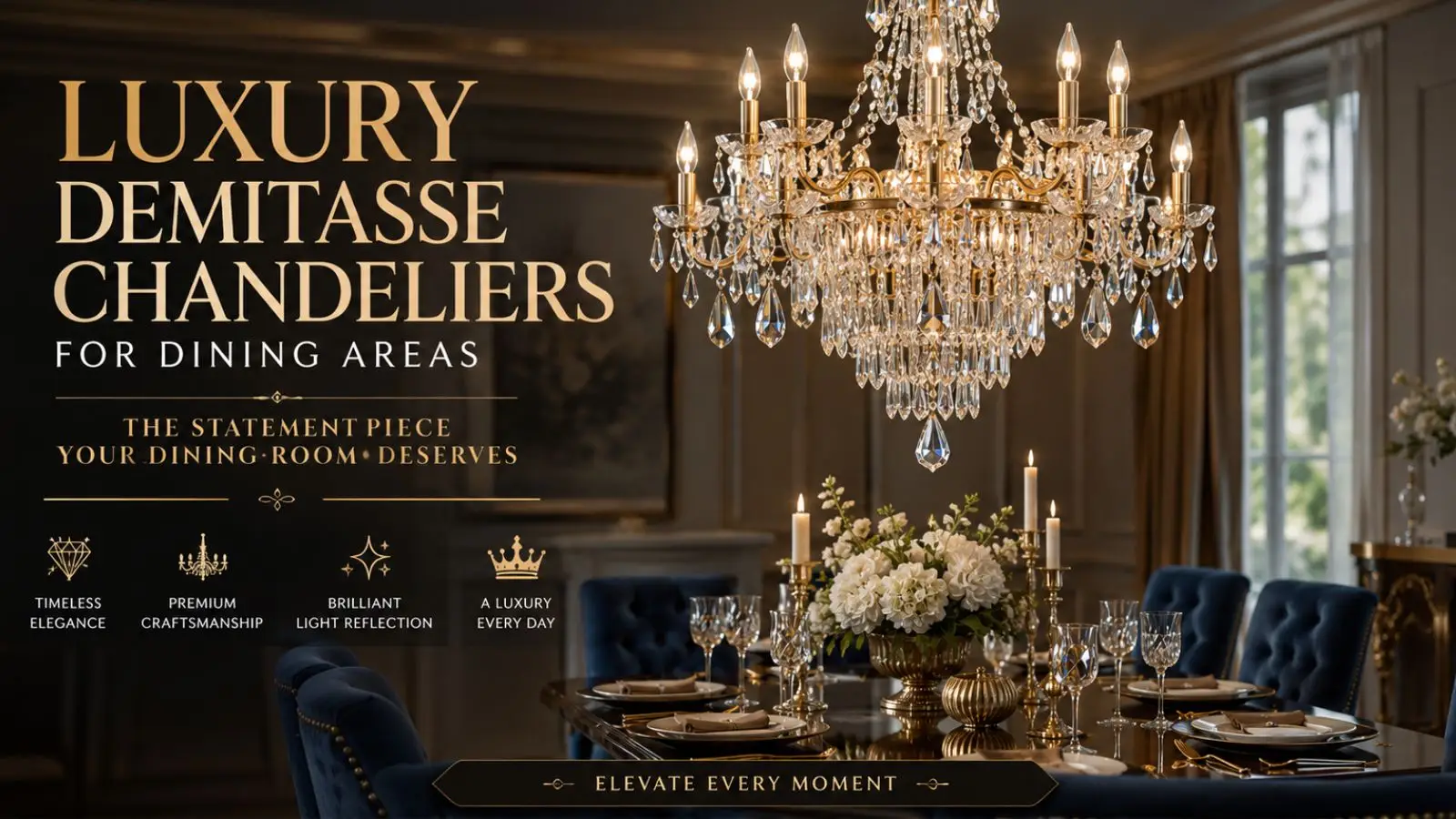 Elegant luxury crytal chandelier for sopthisticated home lighting decor